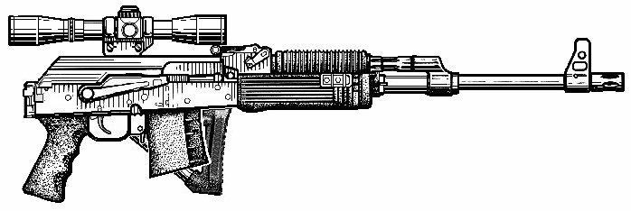 Figure 2- Autoloading hunting rifle version Vepr-1V in.
