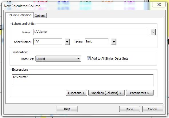 Creating a New Calculated Column in the Data Table Processing the Data - Step 1: o From the