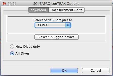 System and operation 2.2.3 Introduction to Scubapro LogTRAK LogTRAK is the software that allows Aladin TEC 3G to communicate with a Windows-based PC or Mac OS.