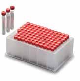 obtained as individual components or as completely assembled, ready-to-use convenience blocks Assembled kits include 96 vials with pre-attached caps and septa Pre-assembled kits reduce the risk of