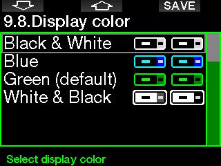 2.9.6 Show owner info The owner information in this menu can only be entered via LogTRAK software. 2.9.8 Display color The G2 s display power consumption is independent of the color that s used.
