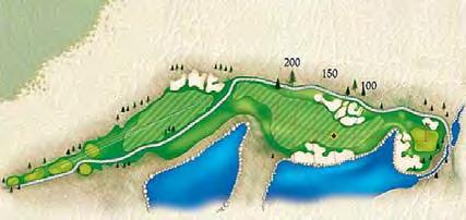 distance. Left bunkers should be avoided. Gentle looking hole is tricky.
