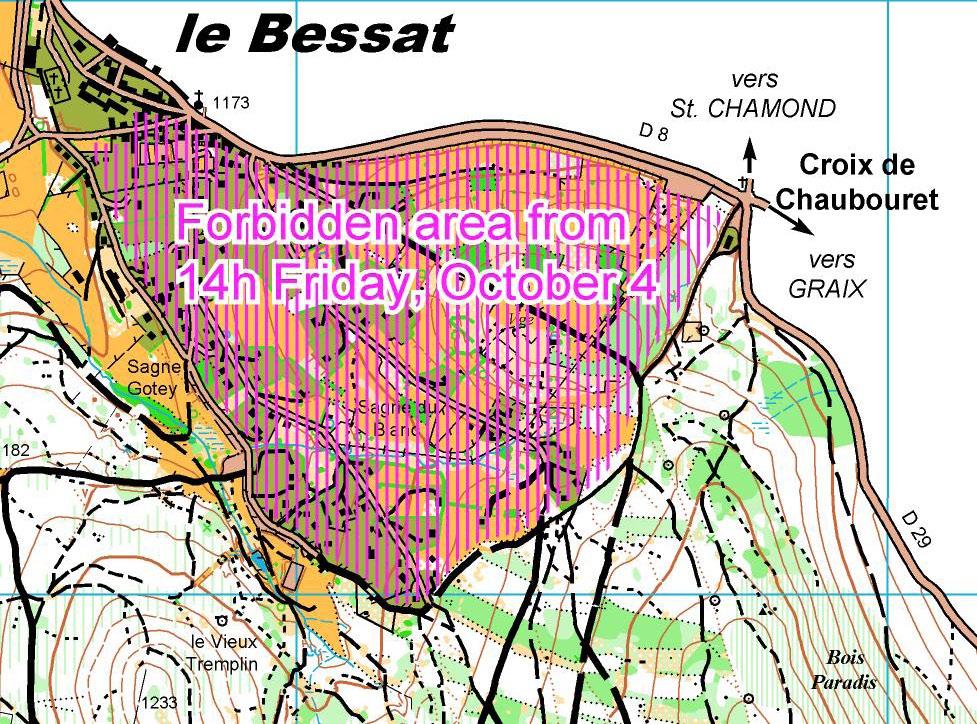 Embargoed area : sprint Le Bessat Junior European Cup 2013 // bulletin 3 Accomodation (2) La Traverse Event centre and accomodation (1)
