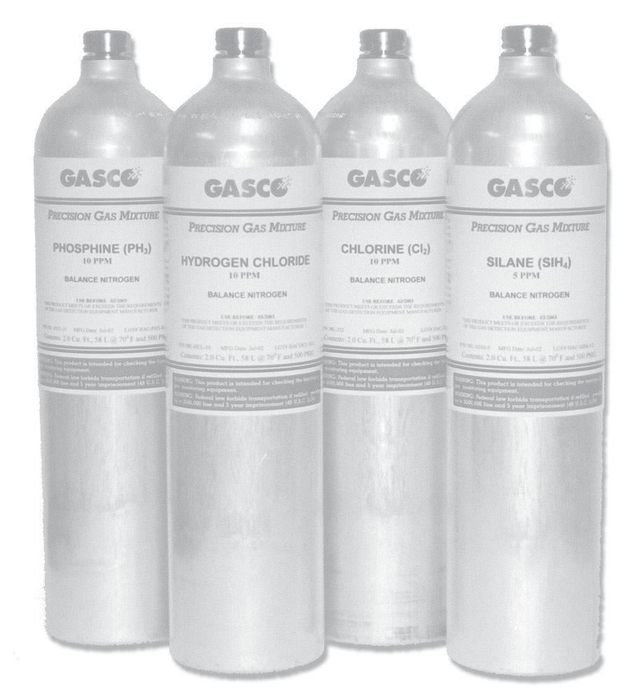 HIGHLY REACTIVE GAS MIXTURES GASCO s vast experience and technical knowledge enables us to offer the most difficult of reactive gas mixtures with confidence and our guarantee of quality and stability.