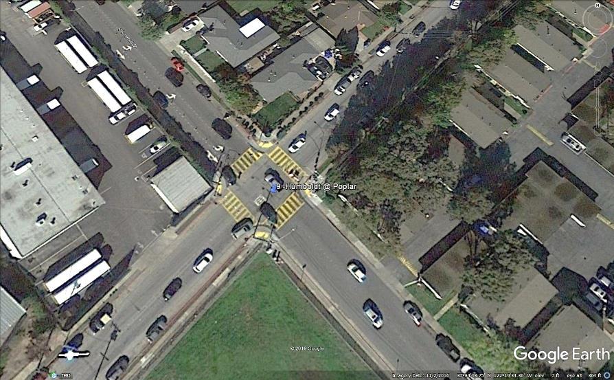 9 Poplar at Humboldt Issue: Congestion (Bus congestion leaving AM, returning PM) Discussion and Analysis: The intersection of North Humboldt Street and East Poplar Avenue is controlled by traffic
