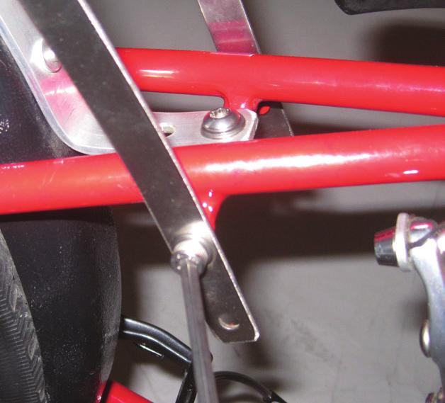 Accessories: Rear Rack 4 Attach Stainless Steel Stays to Frame. Remove the two bolts on the side of your seat stay.