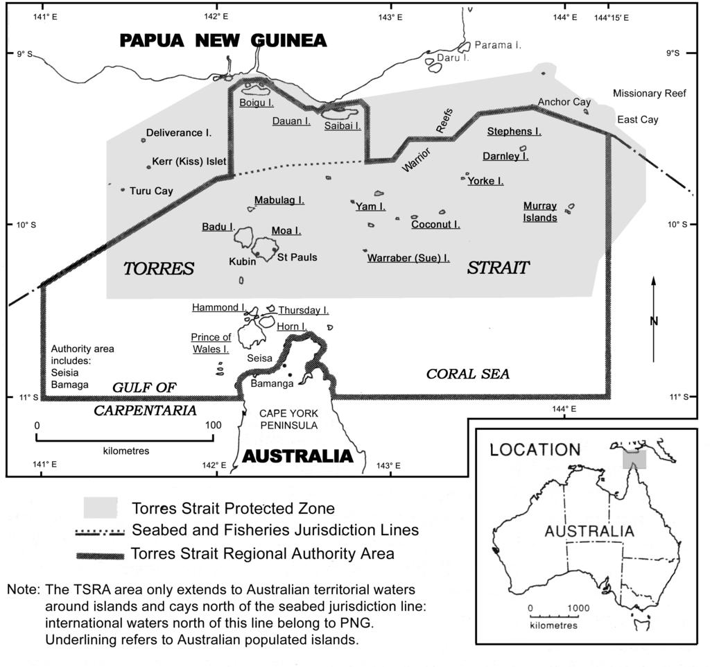 6 ALTMAN, ARTHUR & BEK Figure 1. The Torres Strait region. the Protected Zone, operated primarily by Japanese interests in the TSRA region.