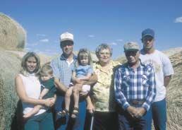 Ties to the Land CONTINUED FROM PAGE 39 @The Connelly family includes (from left) Wendy, Matthew, Don, Mikayla, Lillian, Clarence and Leon Connelly.