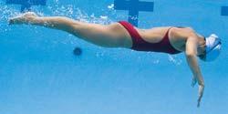 The pullout used for the breaststroke turn differs from the arm pull used in the stroke.