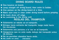 Box 8-2 Safety Guidelines for Diving from a Springboard or Platform Learn how to dive safely from a qualifi ed instructor.