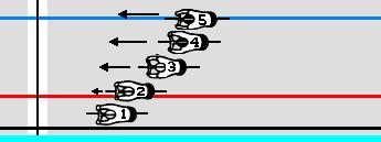 X8: As the riders approach the finish line, they continue to accelerate -side. Fig.