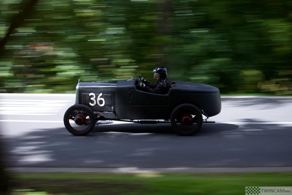 Cutting straight to the chase, as they say, the prizes for this, the 2017 and 40 th running of the Chelsea W.A.L.S.H. Hill Climb go to: FTD - Trophy Rob McNair 1931 Riley Nine Special.