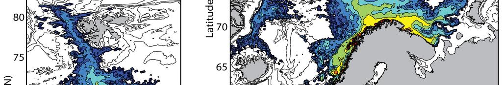 DRIFT PATTERNS AND DISTRIBUTIONS IN THE BARENTS SEA Buoyant eggs, which later become vertically mobile larvae, are released from 15 different spawning grounds (Fig 1),
