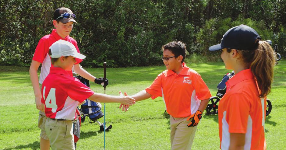 PACE OF PLAY PGA Junior League Golf players are young and often new to the game. Please use the below tips to assist pace-of-play: 1.