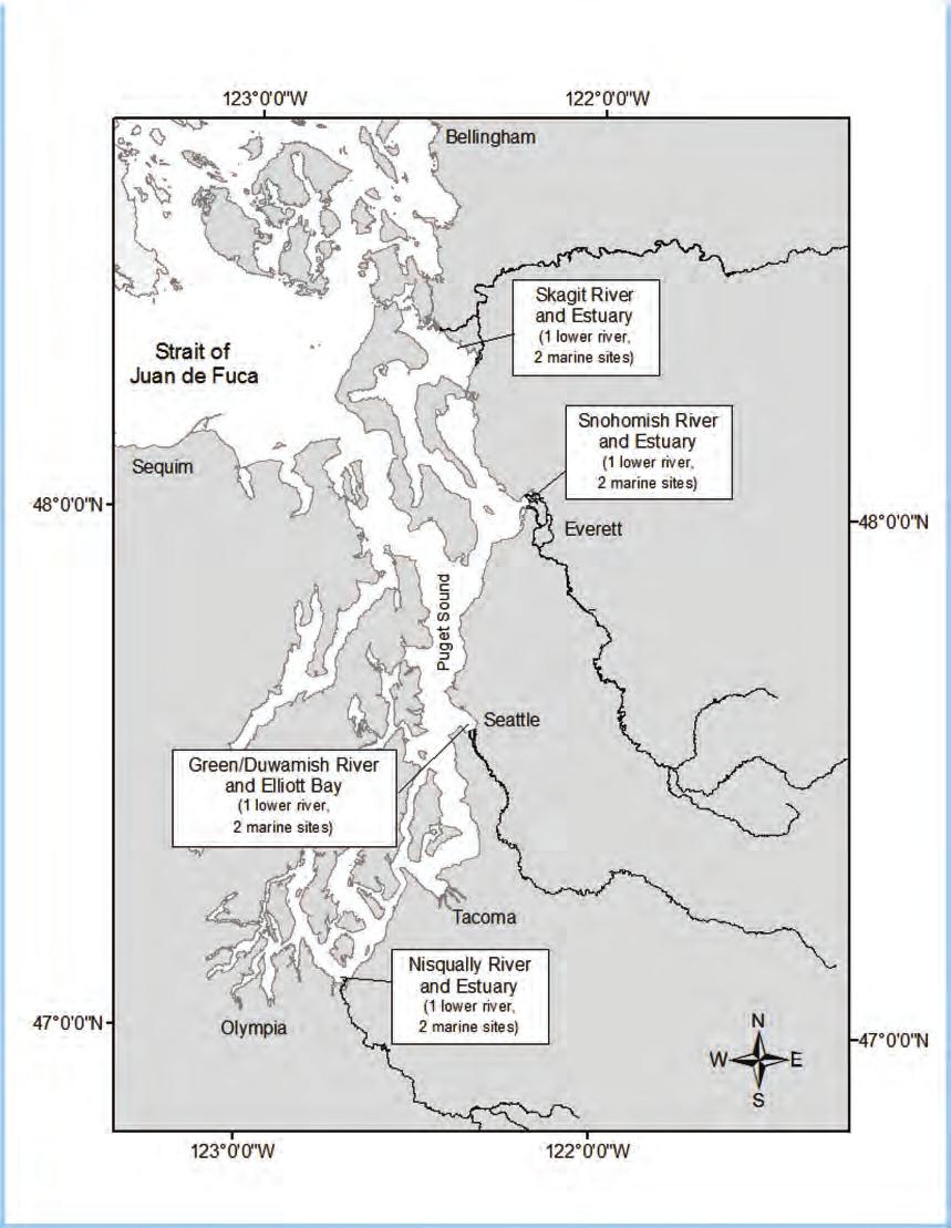 Track Specific Populations thru Early marine life stages Methodical near/offshore sampling For selected watersheds Size structure Timing & duration Total/relative abundance Diet & Body Condition