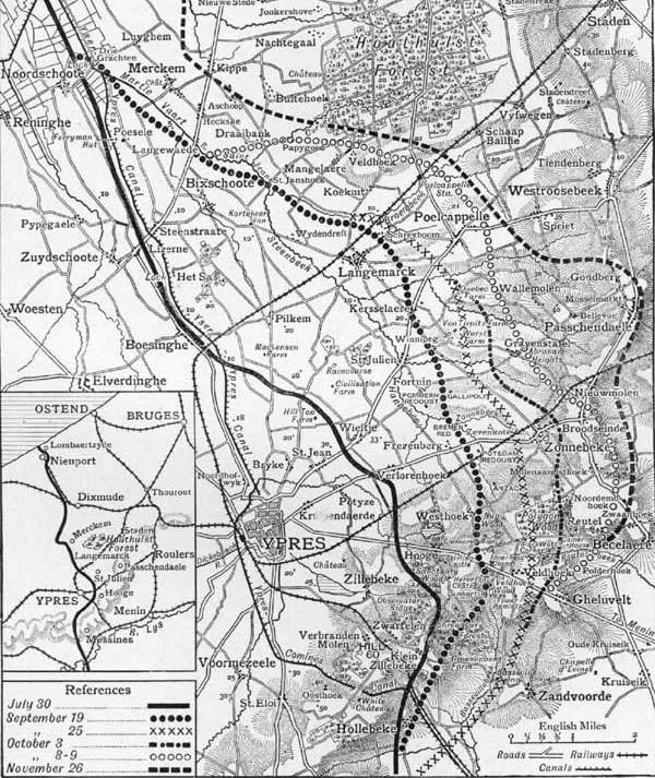 Map of the Battle of Passchendaele 13 Although Andrew McBain s name appears on the Meigle War Memorial, the connection between him and the village is not clear.