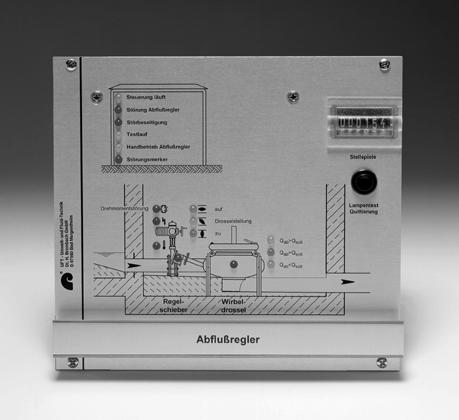 Figure 2: Synoptic panel of the HYDROVEX HHV-E Vortex Driven Regulator ELECTRICAL POWER BOX Every installation requires a main control panel.