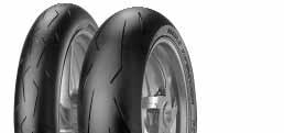4 New world-class reference in street legal racing tyres Shoulder areas designed to maximize contact patch area and length Balanced elastic behavior of carcass for stiffness in braking, precision and