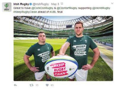 The national team utilised its Summer Tour of the USA and Japan to generate awareness across the IRFU s social media channels while other representative teams including the Ireland U20s, Ireland