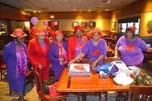 Hat Society Day this week. We met for lunch at Red Lobster.