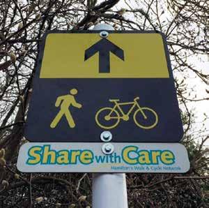 On road cycleway with