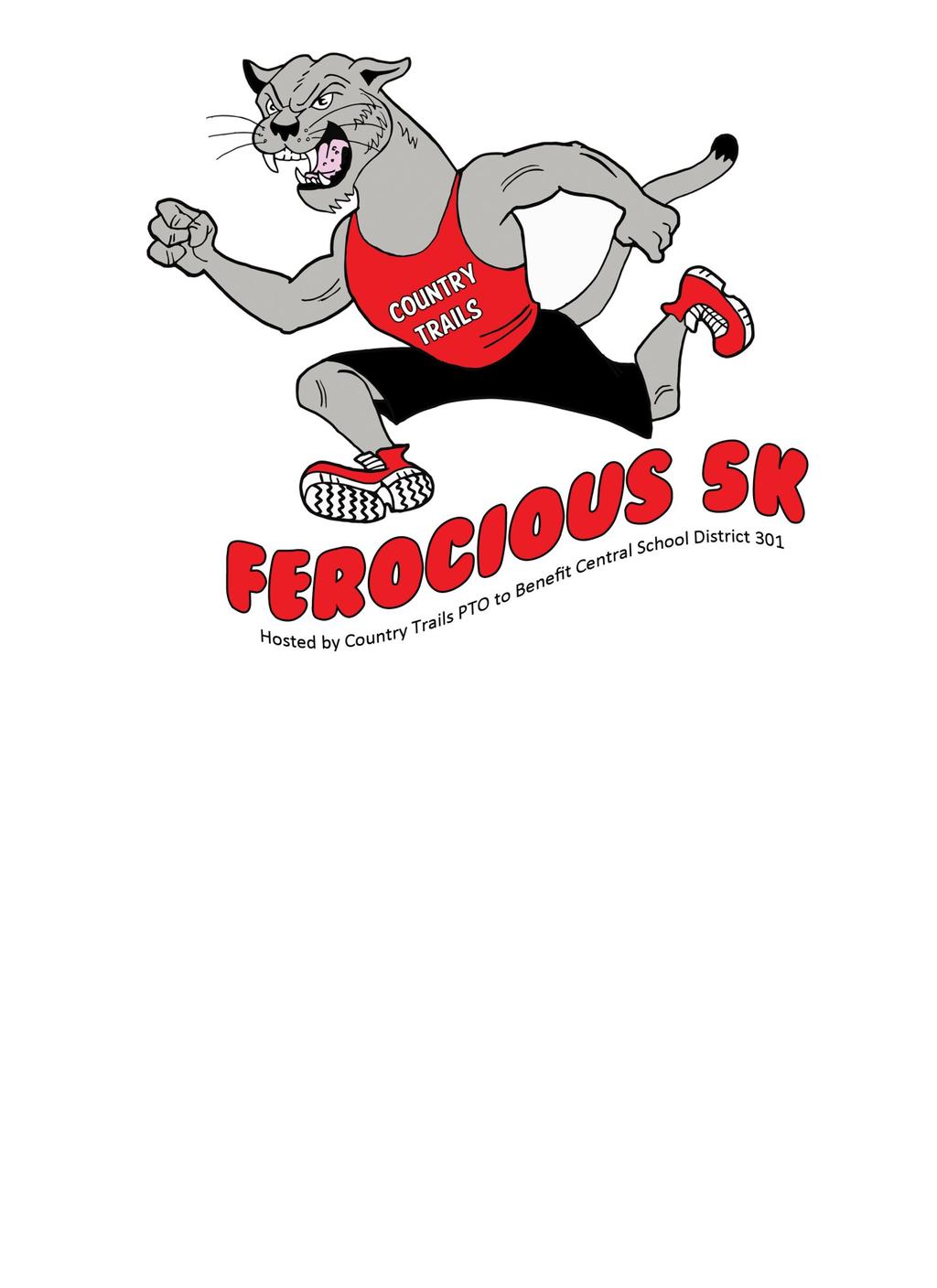 Sunday, May 7, 2017 5K Run/Walk @ 8:00 am Kids 1 Mile Fun Run @ 9:00 am Country Trails PTO is hosting a Ferocious 5K and the best part is your school can earn money too!