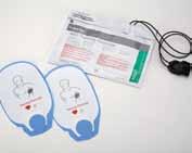 11101-000006 Infant/Child AED Training Electrode Set Consists of five(5) pair of reusable AED training electrodes, cable connector assembly, and reusable foil pouch.