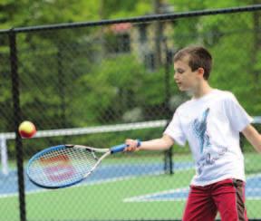 Youth Tennis 10 & Under Tennis is a whole new ball game. Balls, rackets and courts sized right for kids. It s all about the play.