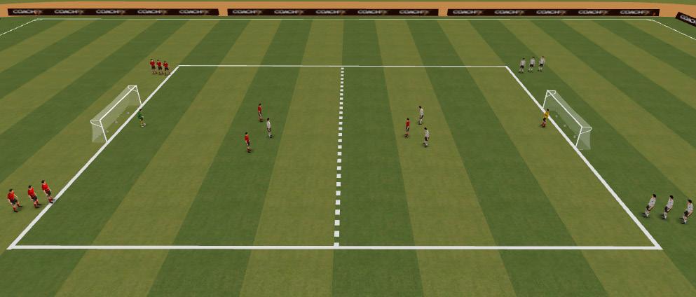 As shot is taken next player attacks, players must recover after each shot Switch sides players attack from Attacking at speed.