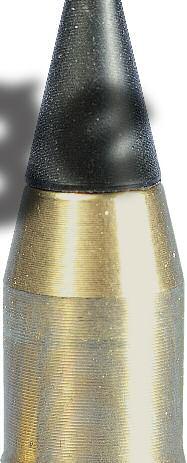 extremely long bullet for its weight because it s made of relatively lightweight brass, constructed with a deep,