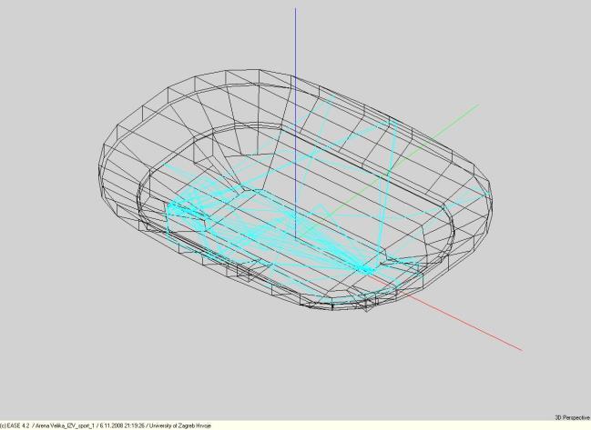 Fig.3. 3D model of Arena Zagreb prepared for sport events. Fig.6.