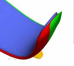 1 Winglet design In the present work it was decided that the outer part of a modern type wind turbine blade should be modified to investigate the effect of adding a winglet.