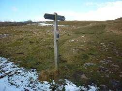 Compliments of the YDNPA across Lea Green Until YDNPA erected this finger post beyond the last stile onto the moor at Lea Green, this was the place where