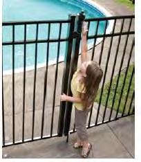 To prevent a young child from getting through a fence or other barrier, all openings shall be small enough so that a 4-inch diameter sphere cannot pass through.