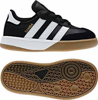 Outsole: NON MARKING outsole for use on polished floor surfaces. Sizes: 10.5K-6 660427 Black Running White Gold 44 FOOTWEAR : KIDS classics $35.