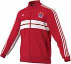 Men s FC Bayern Anthem Jacket L3060939 $85.00 S4250S Embroidered club crest. Fabric mix. Zip pockets. Mia san Mia embroidery on the collar. Regular fit. 100% polyester double knit.