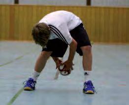The aim of ball handling exercises is to teach the students basic throwing, catching and dribbling.