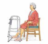 It will be more difficult for you to get out of a low chair ad/or a chair without armrests, so avoid these whe possible.