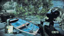 Zoom in and line up the boat in the launcher s sight to score a direct hit, causing the target to explode.