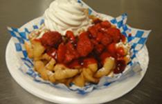 Mini Funnel Cake Stop by this hole and try a mini funnel cake!