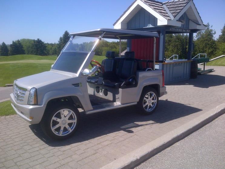 Cadillac Cart Sponsorship Cadillac Cart Golf using a Cadillac golf cart exclusively built for Angus Glen!