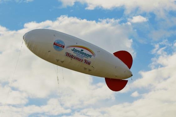 Exclusive Great Blimp Be seen at the course
