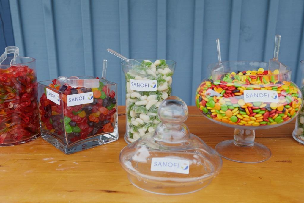 Hole Activity Hole in Yum! Candy Buffet, Includes a large variety of candy.