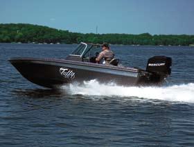 Featuring Tuffy s Fishing-First interior, a center rod locker system, a rear tournament livewell and cockpit seating for four and an optional rear storage deck, this is not your average 17 and