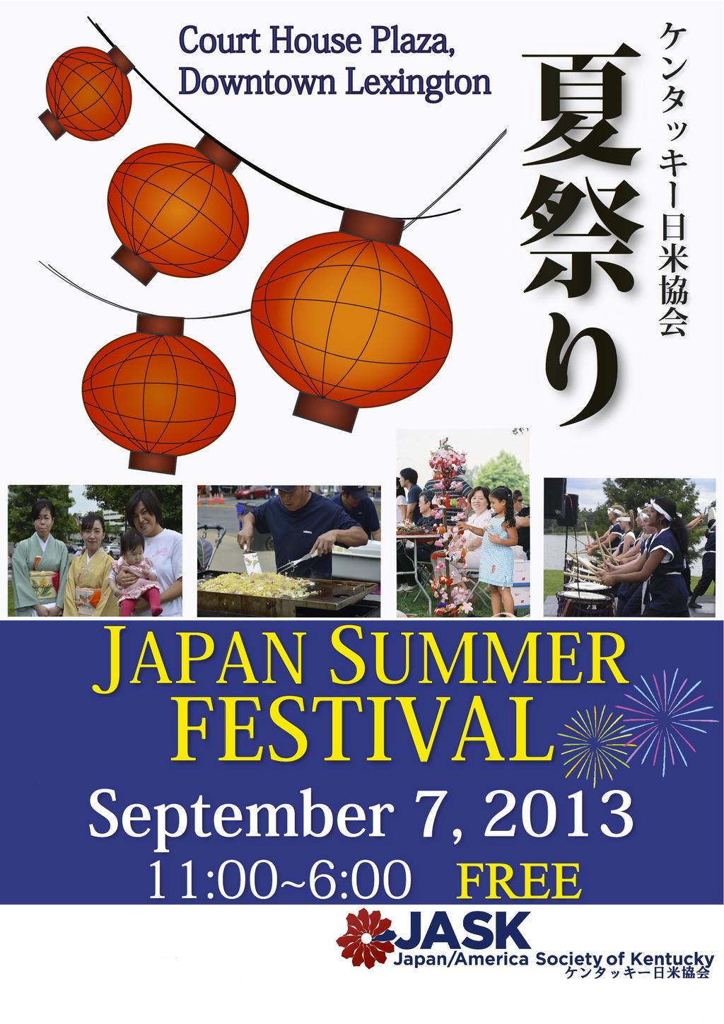 As a Japan Summer Festival Sponsor, allow your