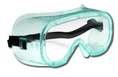 Safety Goggles Protects the eyes from spills,