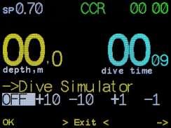 5.5 Dive Simulator mode With Dive Simultator you have a chance to learn AV1 operation in all the modes staying onshore.