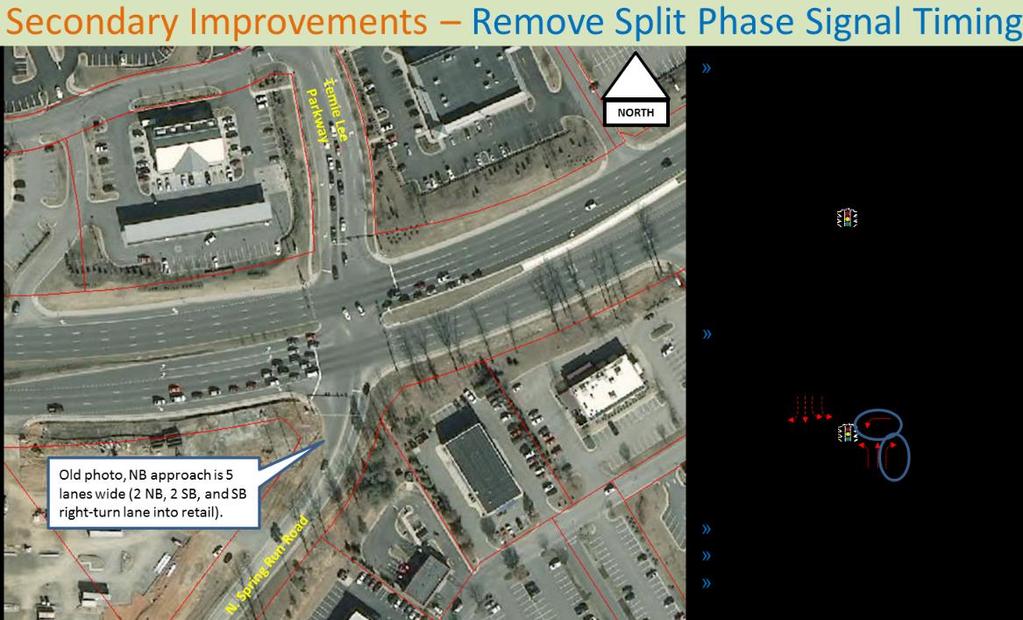 In order to accommodate the removal of split phase operations, the following improvements are required, refer to Figures 29 32 for additional information on proposed improvements: Harbour Pointe