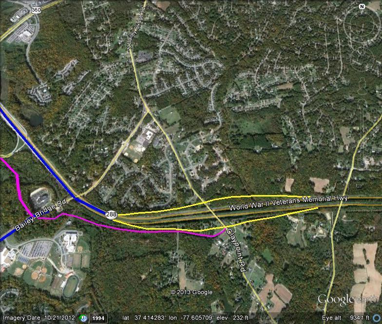 Concept Description Screening Result Figure 12: Concept #15 Route 288 at Claypoint Road Diamond Interchange Concept #15 Route 288 at Claypoint Road Diamond Interchange (Figure 12) The proposed