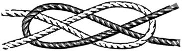 Carrick Bend The carrick bend is used for joining 2 very thick ropes at the end, usually used by towboats to tow large cargo ships. The ends should be tied together.